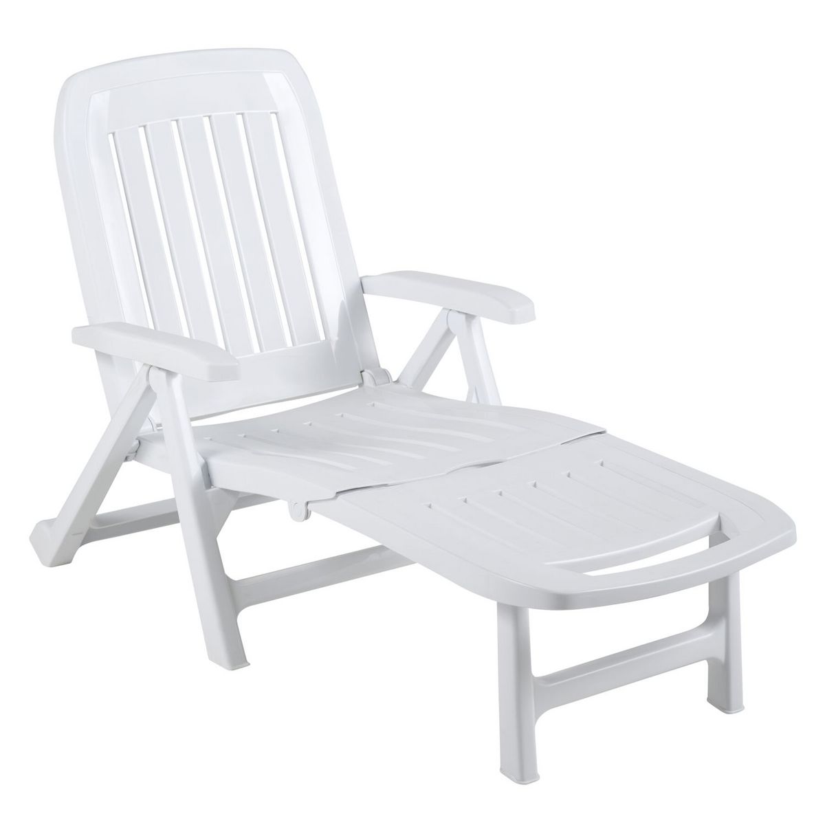 GARDENSTAR Bain de soleil plastique - Blanc