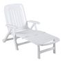 Voir la diapositive 1 : GARDENSTAR Bain de soleil plastique - Blanc