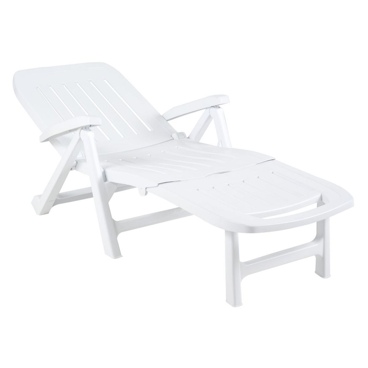 GARDENSTAR Bain de soleil plastique - Blanc