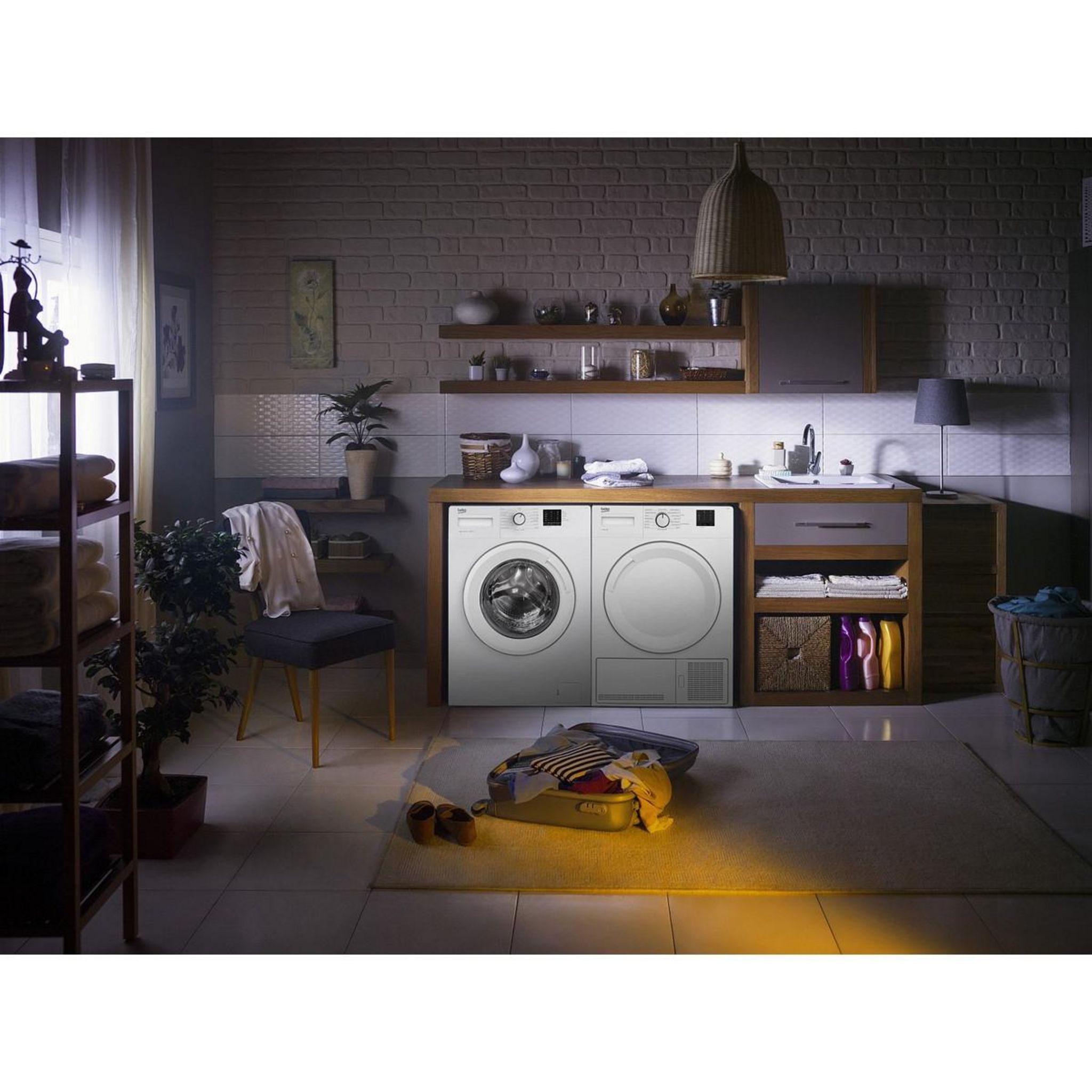Voir la diapositive 5 : BEKO Sèche linge porte pleine DB8112PA0W, 8 kg, Condensation, B