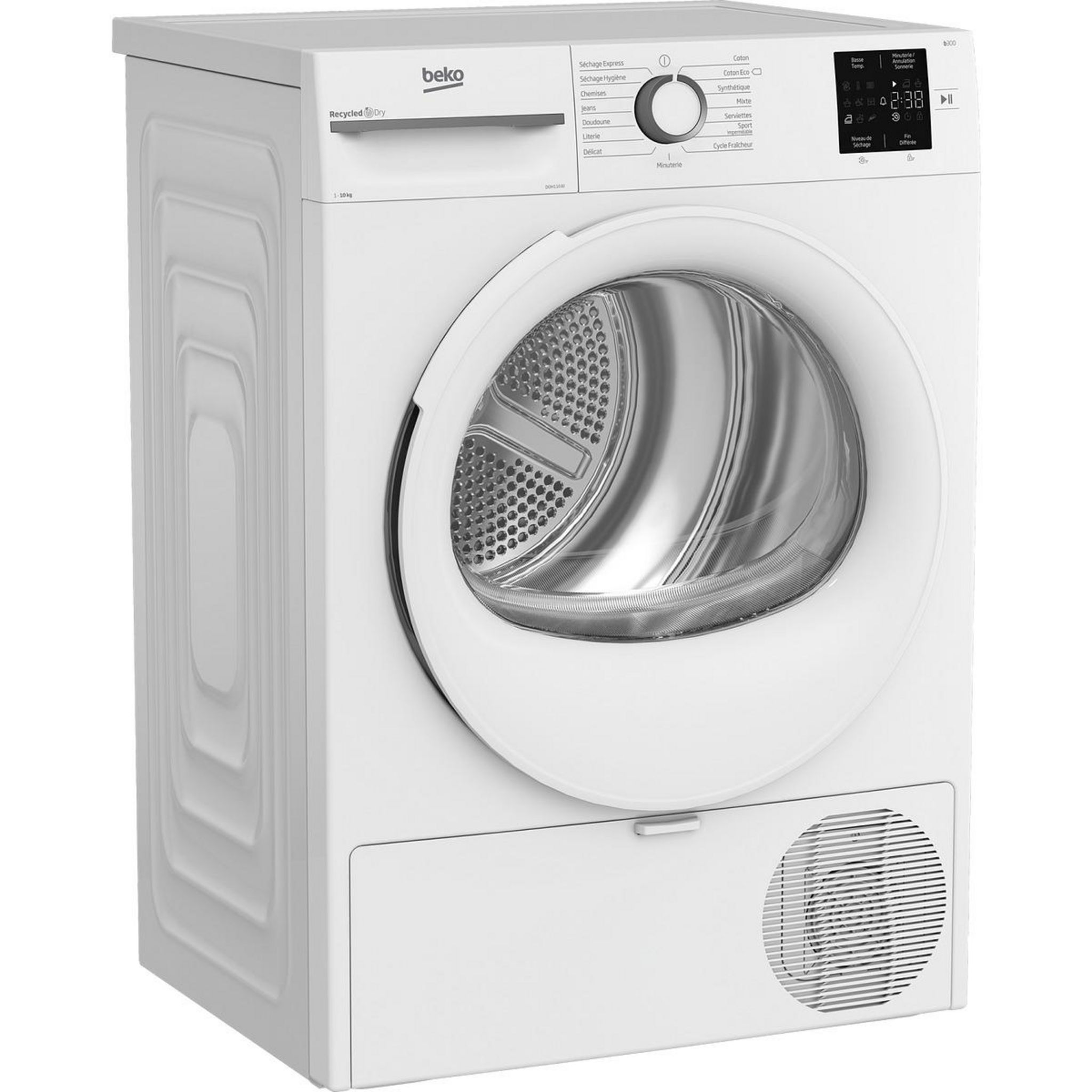Voir la diapositive 3 : BEKO Sèche linge D0H11030, 10 kg, Pompe à chaleur, A++