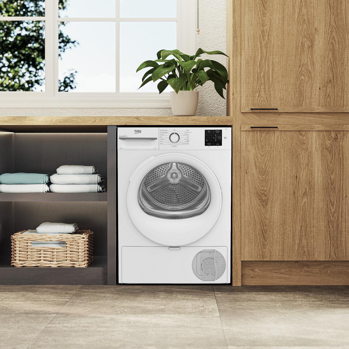 Voir la diapositive 7 : BEKO Sèche linge D0H11030, 10 kg, Pompe à chaleur, A++