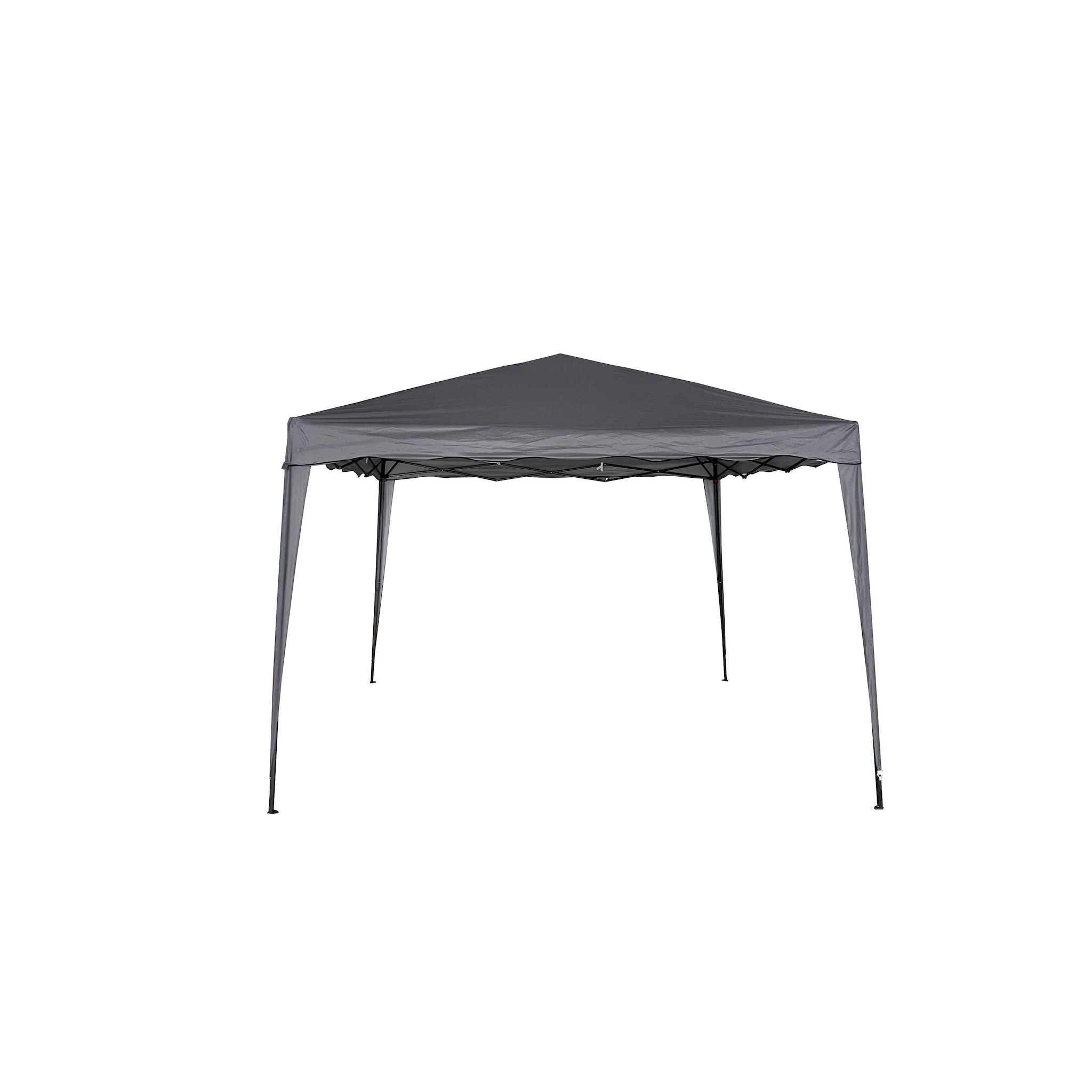 Voir la diapositive 2 : GARDENSTAR Tonnelle de jardin pliable - Acier et polyester - 3x3x2.55m - Gris