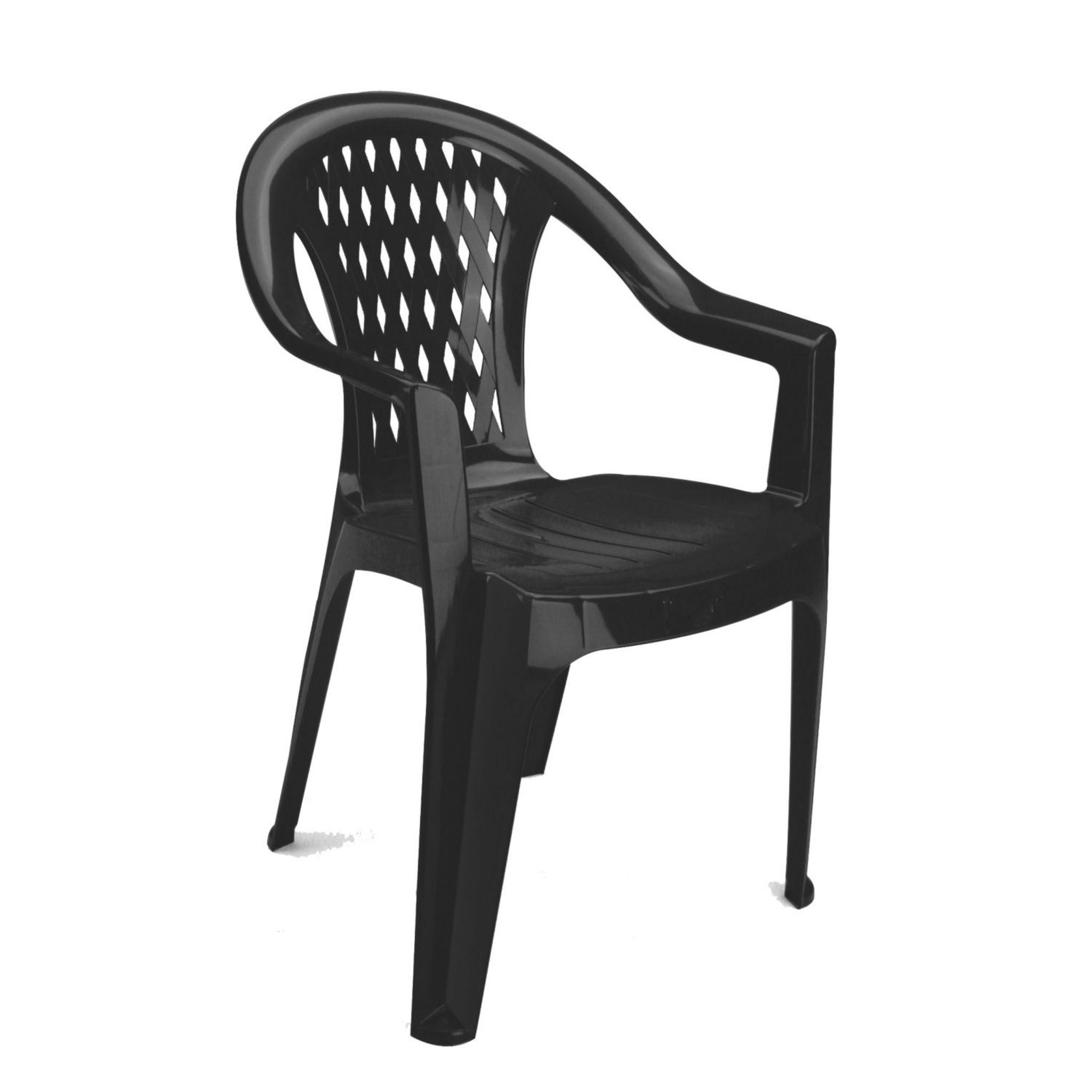 Voir la diapositive 2 : GARDENSTAR Fauteuil de jardin en résine - Gris