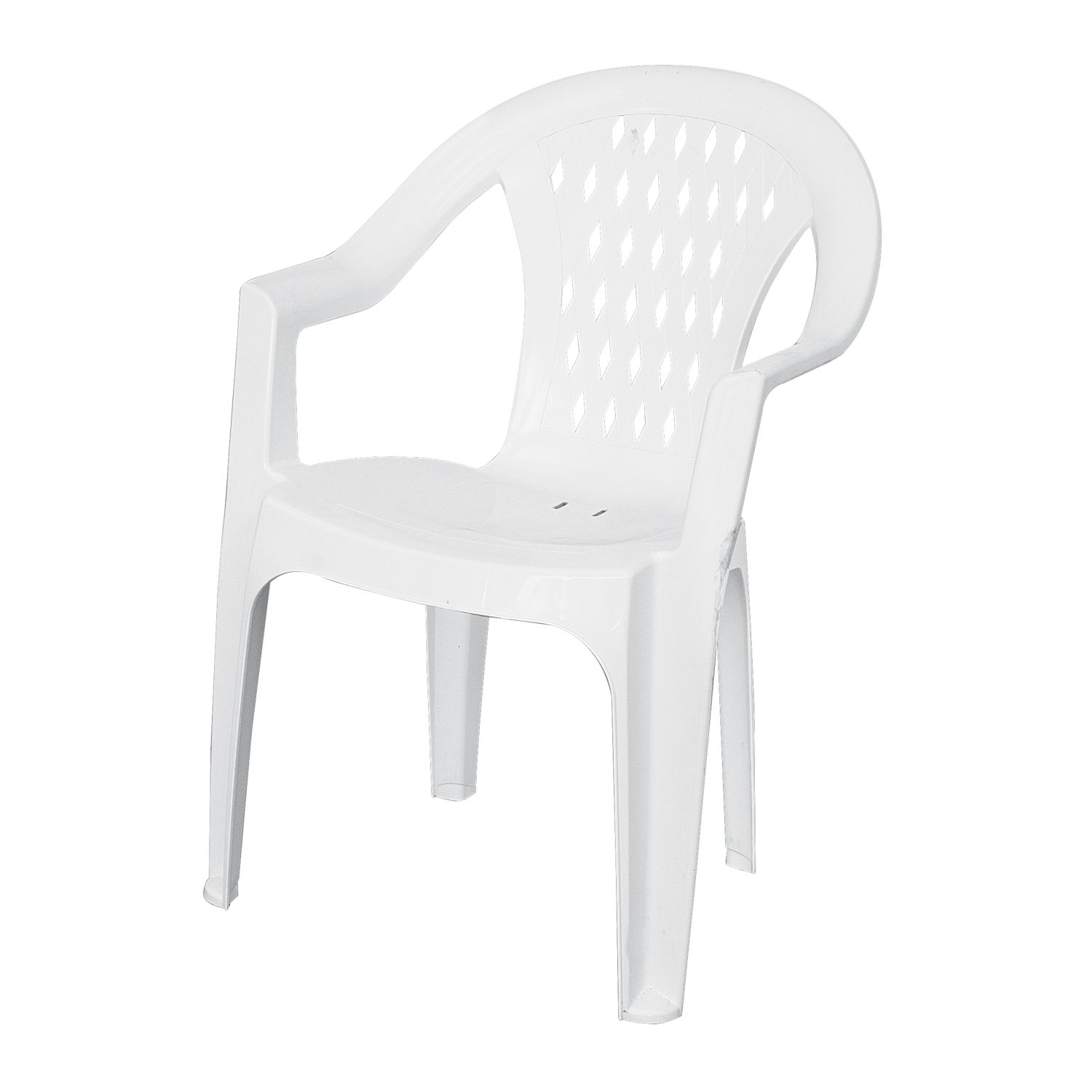 Voir la diapositive 2 : GARDENSTAR Fauteuil de jardin en résine - Blanc