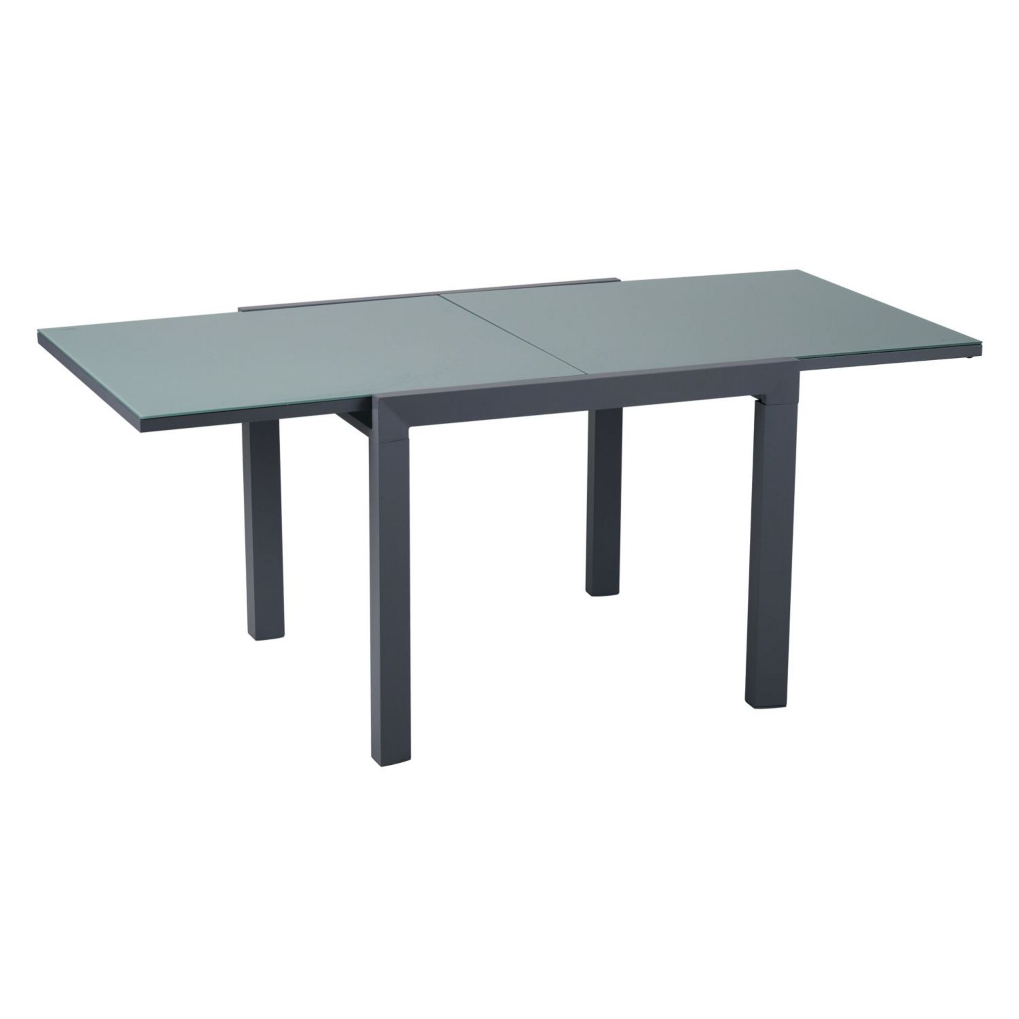 Voir la diapositive 6 : GARDENSTAR Table de jardin rectangulaire extensible en Aluminium et verre - Gris