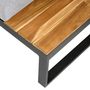 Voir la diapositive 3 : GARDENSTAR Salon de jardin - 5 places - Bois d'acacia / acier - gris