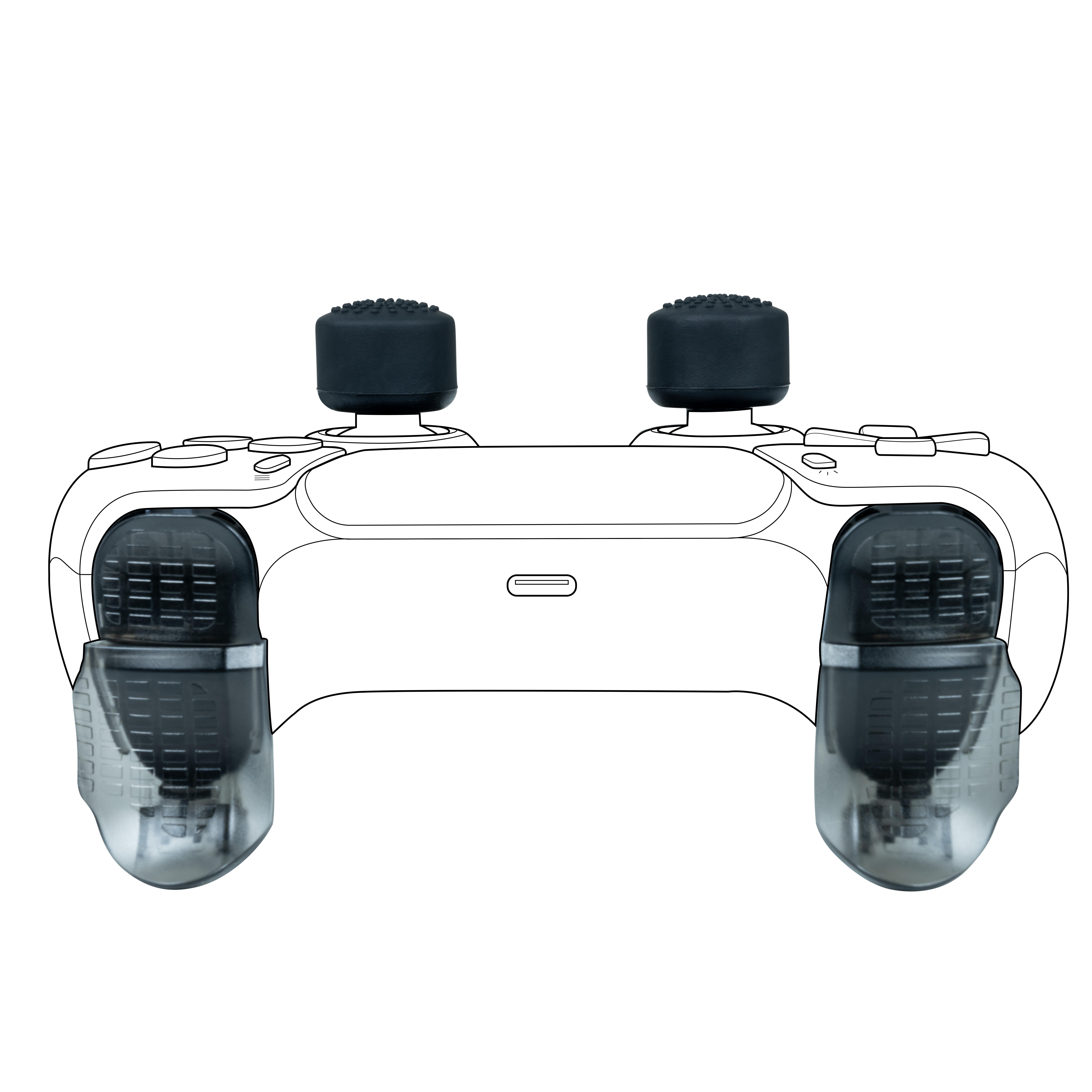 Voir la diapositive 3 : NACON Pack de gâchettes et boutons ergonomique pour manette de PS5