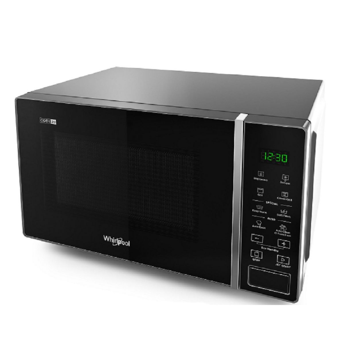 WHIRLPOOL Micro-ondes gril MWP203SB - 700 W - Capacité 20 L - Silver