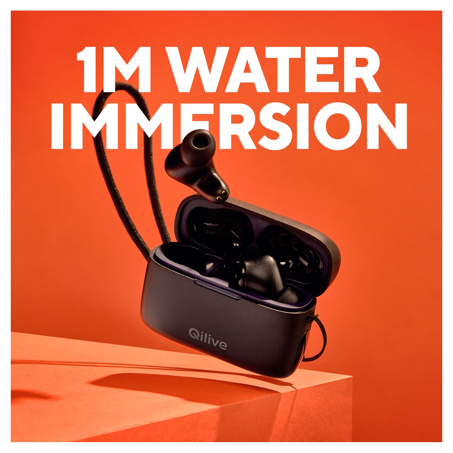 Voir la diapositive 6 : QILIVE Écouteurs Q1225 TWS Sport LED - Noir