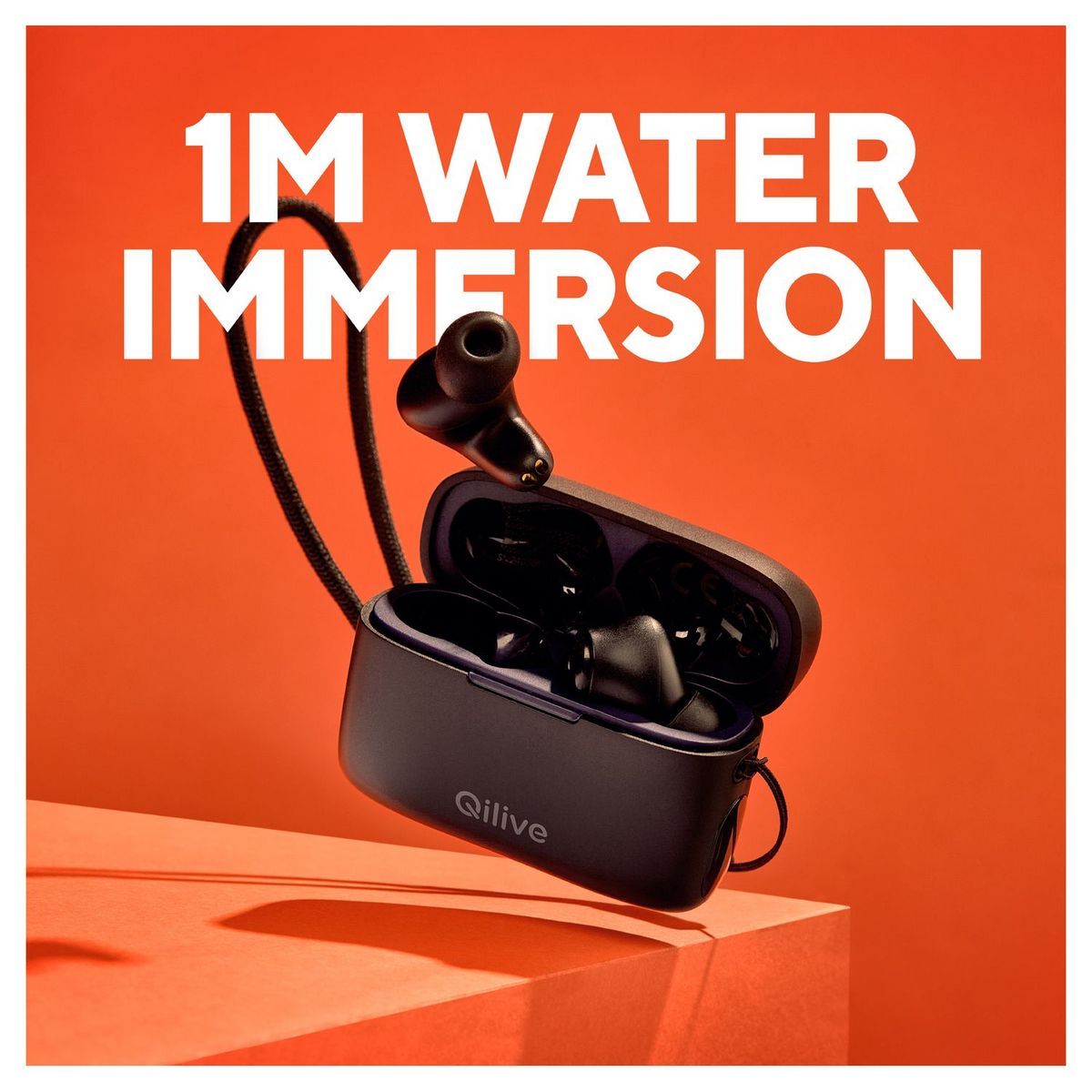 QILIVE Écouteurs Q1225 TWS Sport LED - Noir