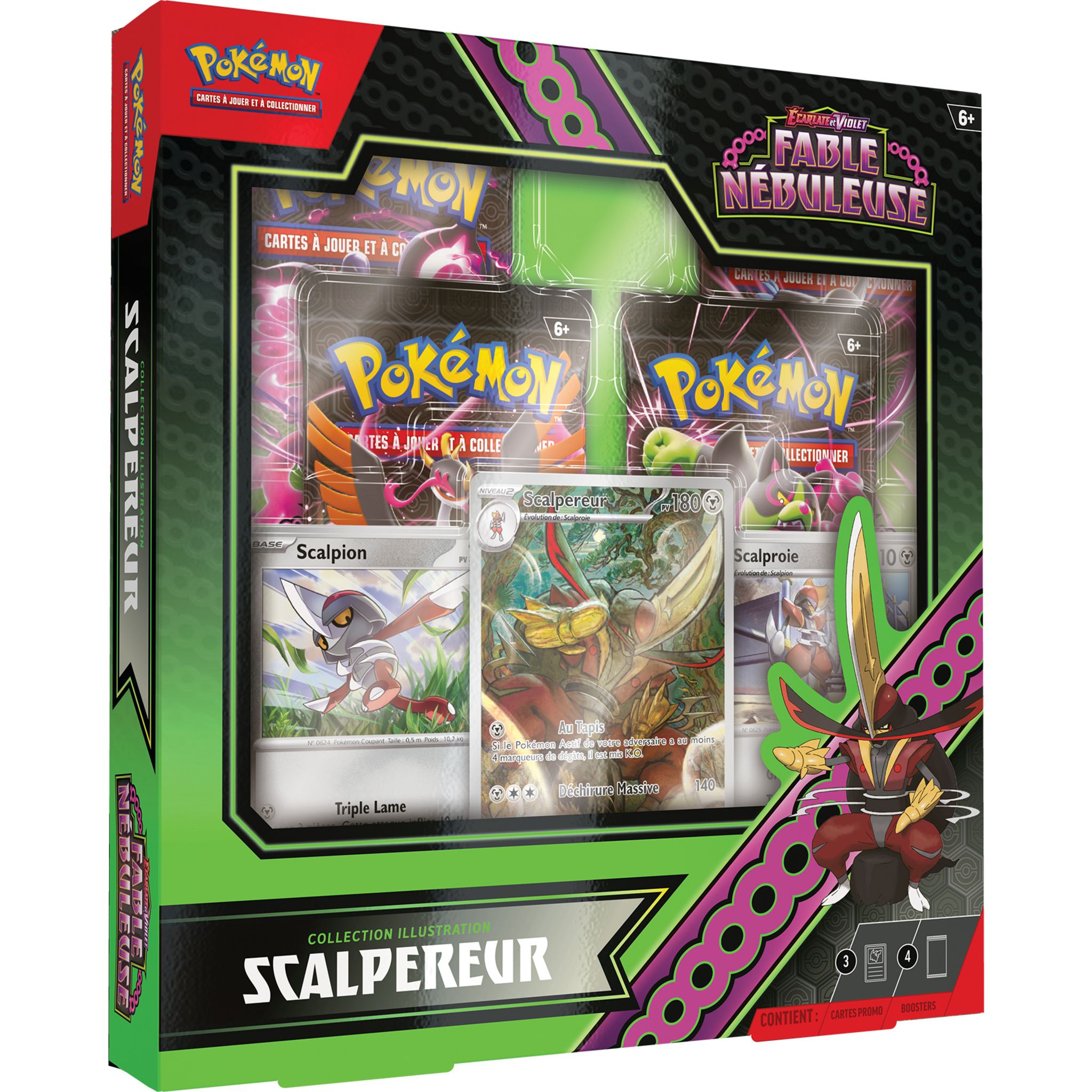 Voir la diapositive 2 : POKEMON Coffret Cartes Pokémon Scalpereur Fable Nebuleuse