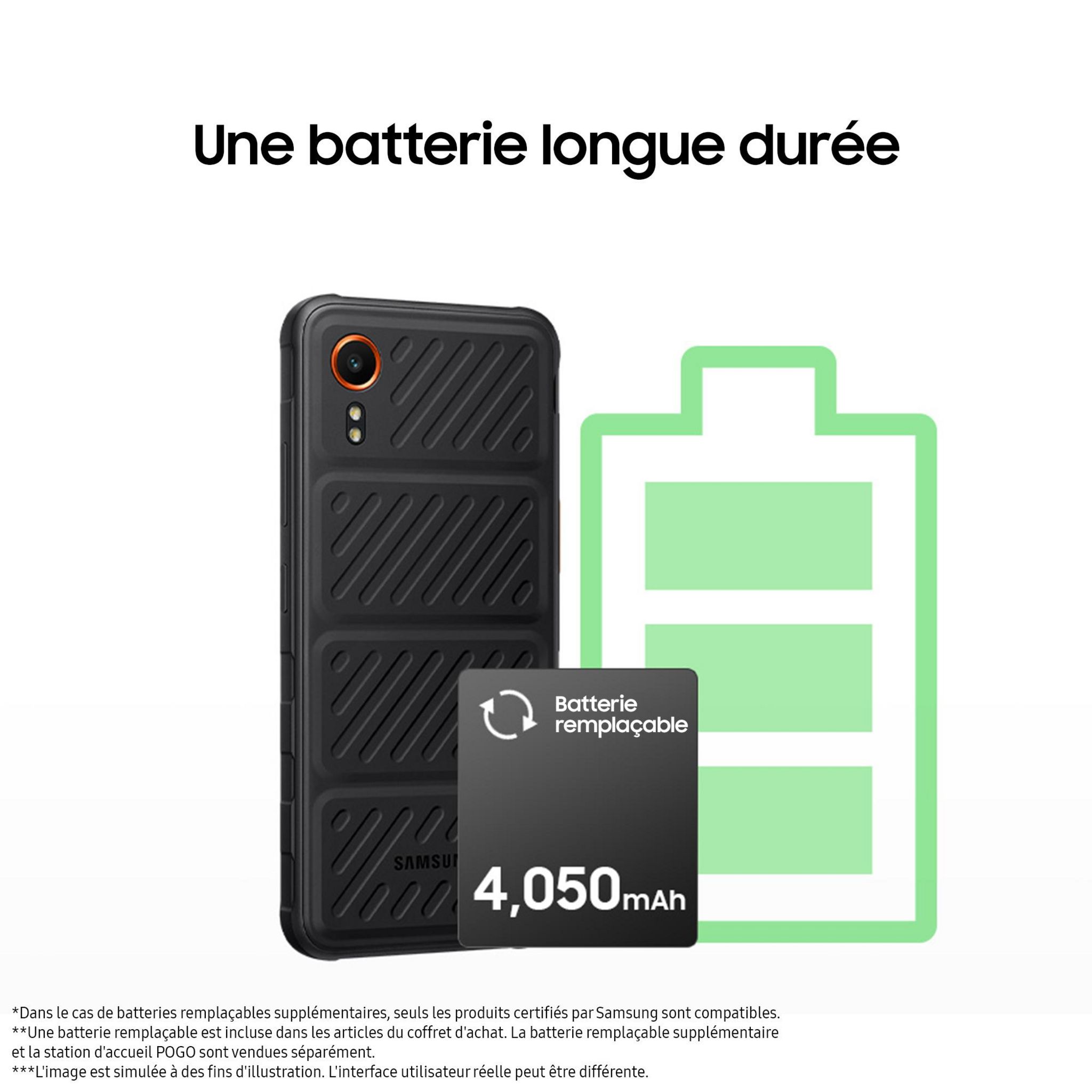 Voir la diapositive 4 : SAMSUNG Galaxy XCover 7 128Go 5G - Noir