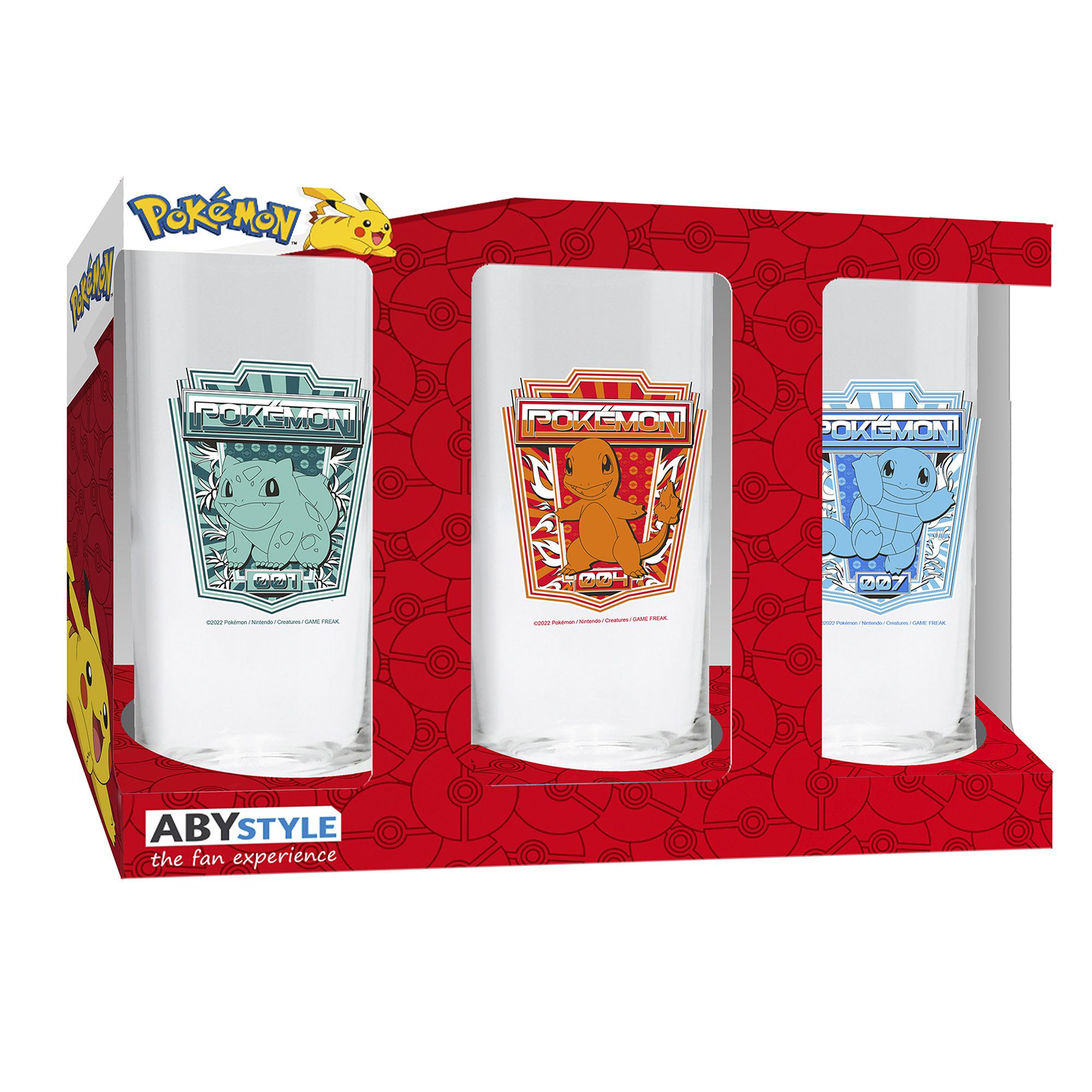 ABYSTYLE Set de 3 verres Pokémon