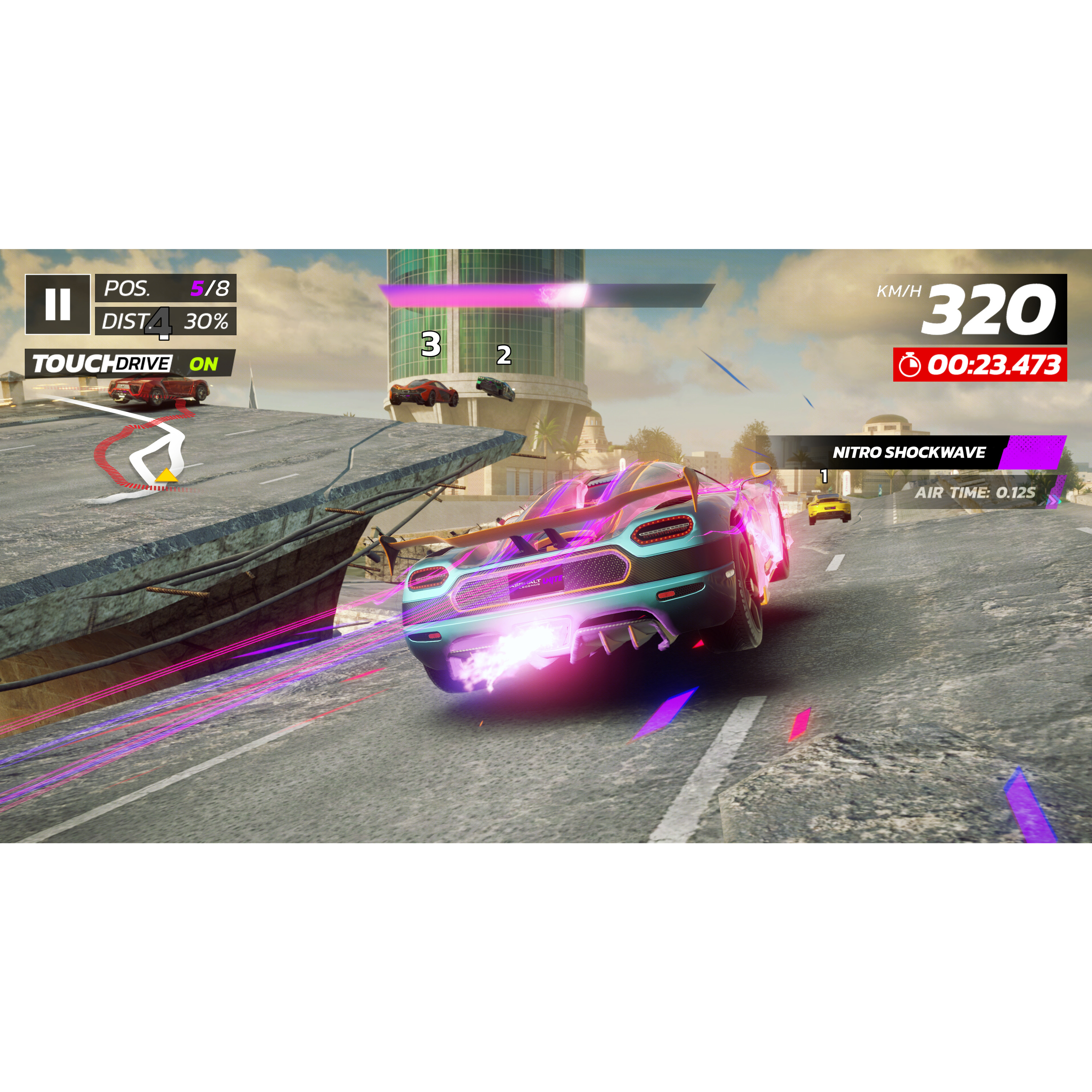 Voir la diapositive 2 : Asphalt Legends Unite Supercharged Edition PS5