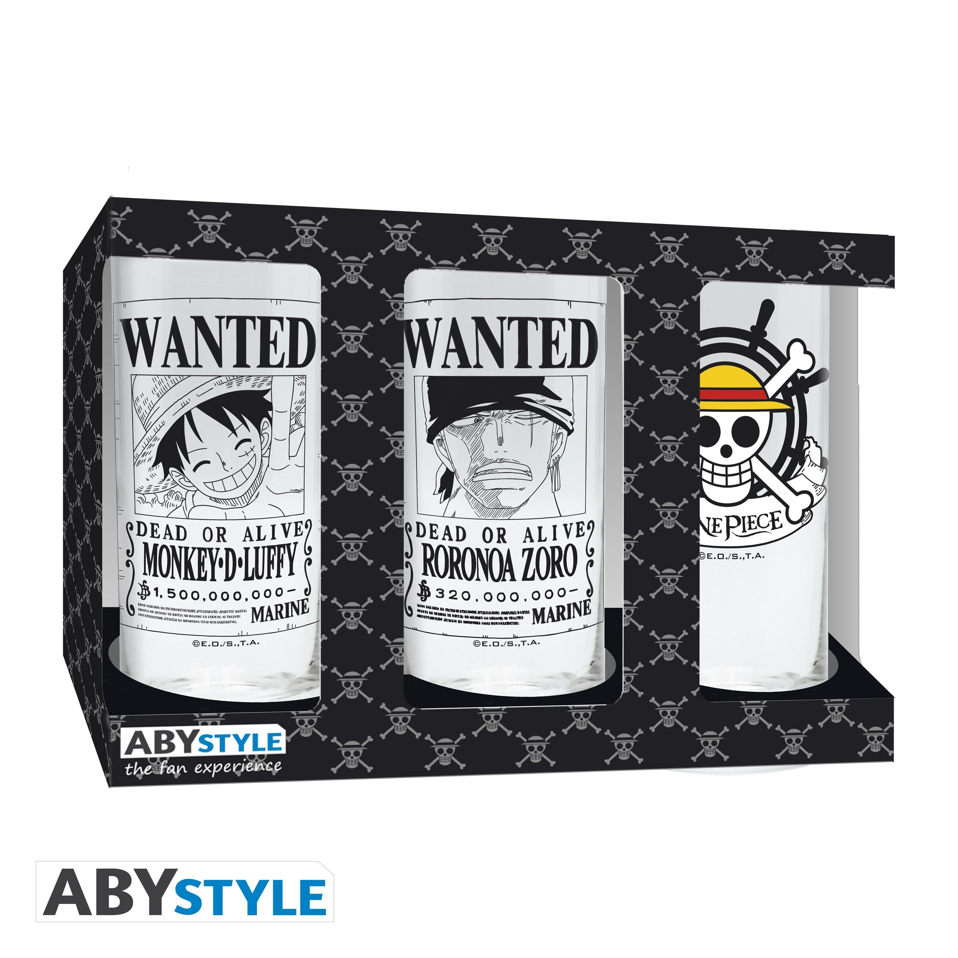 ABYSTYLE Set de 3 verres One Piece
