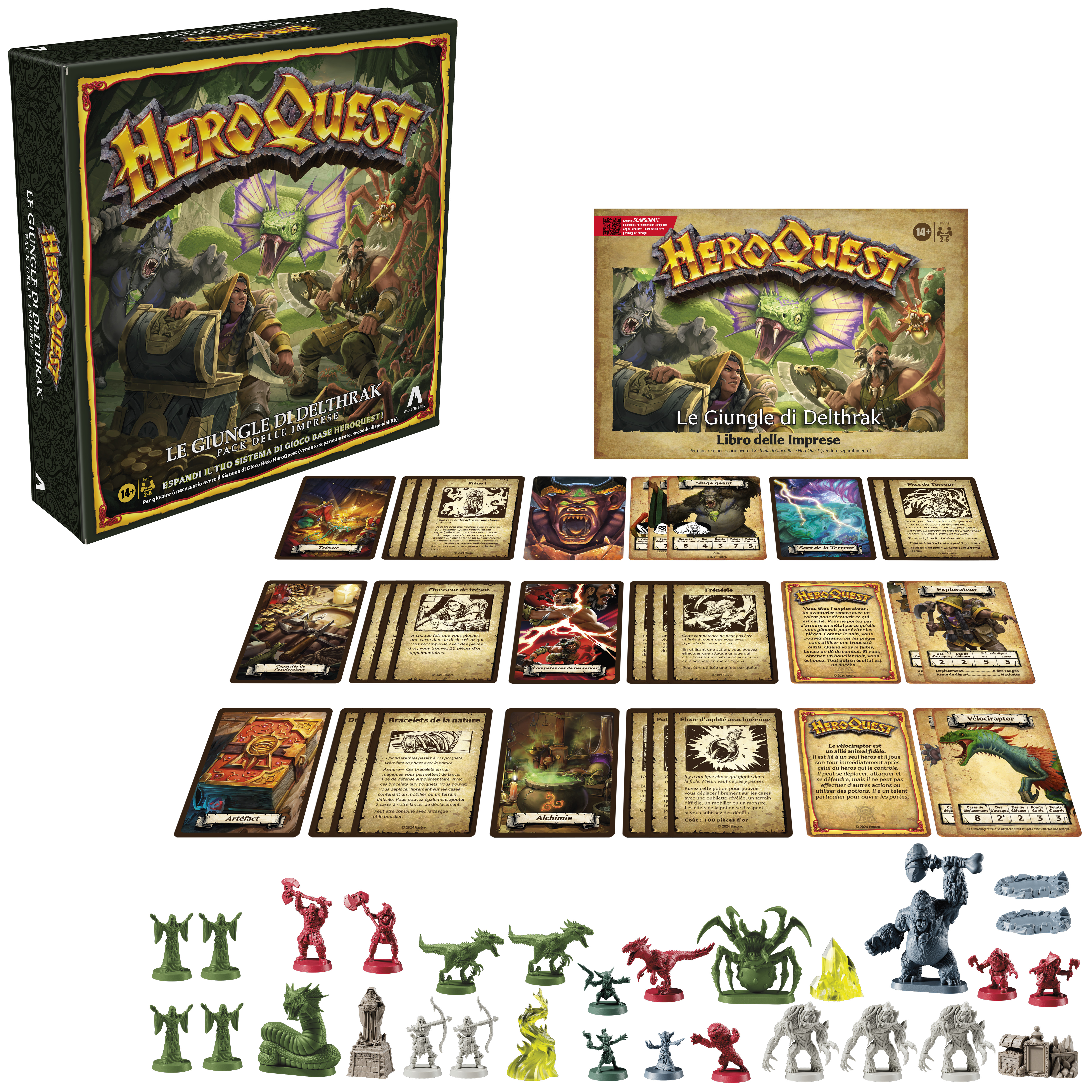 Voir la diapositive 2 : HASBRO HeroQuest Pack de quête Les jungles de Delthrak