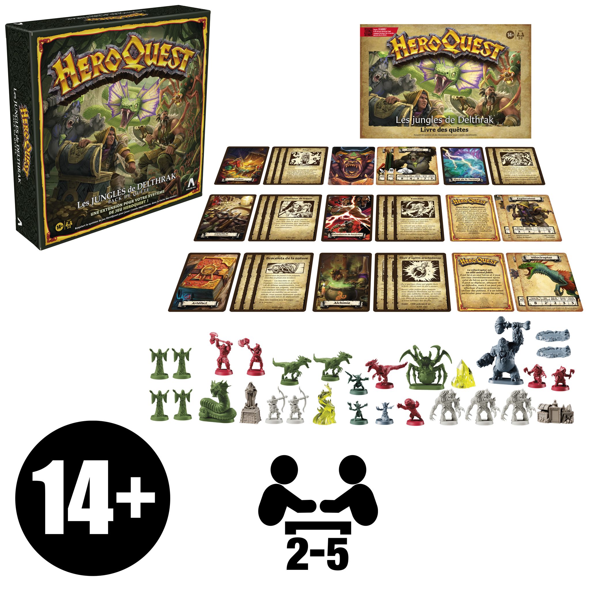 Voir la diapositive 3 : HASBRO HeroQuest Pack de quête Les jungles de Delthrak