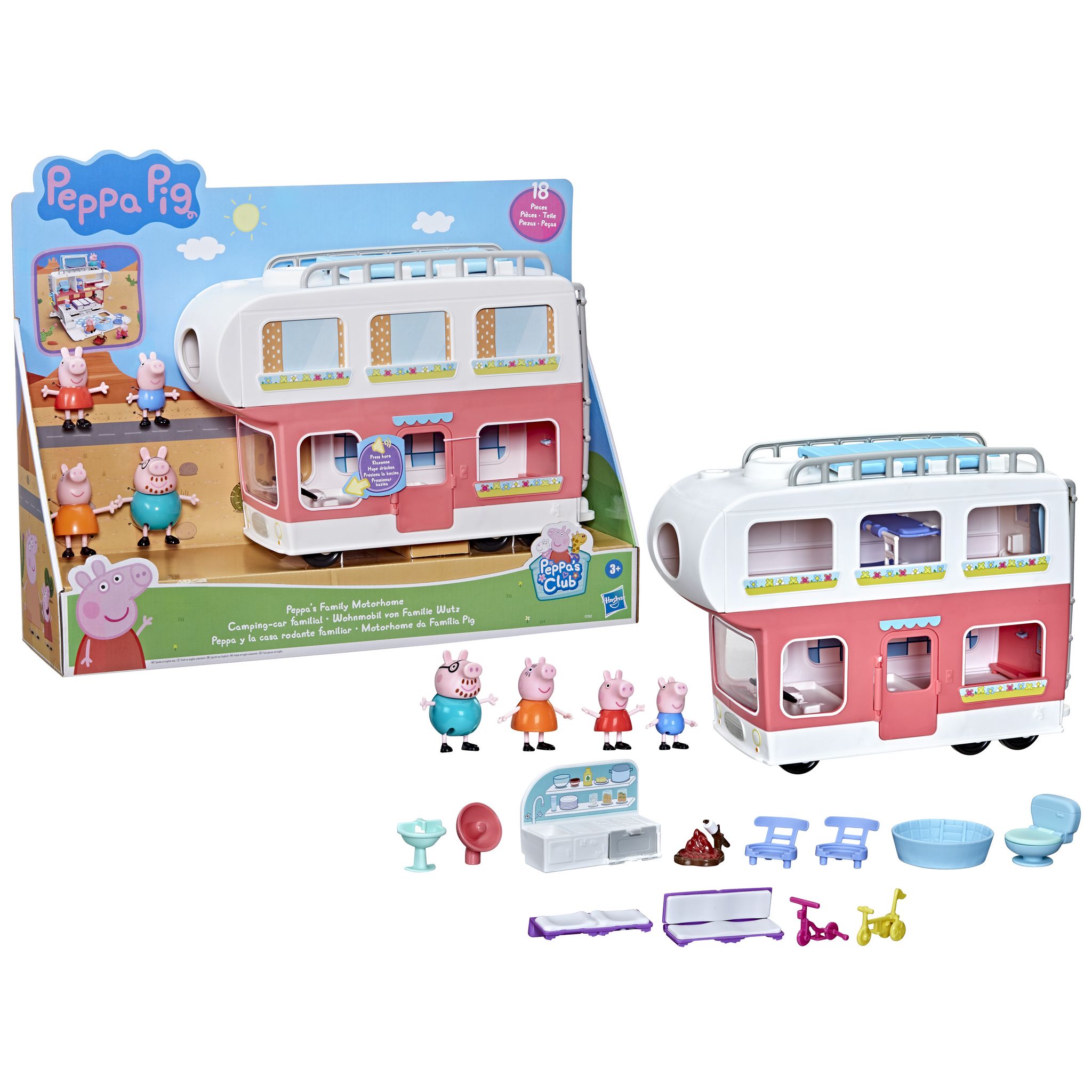 Voir la diapositive 2 : HASBRO Peppa Pig Le Camping car