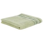 ACTUEL Maxi drap de bain uni en coton 450g/m². Coloris disponibles : Bleu, Vert, Rose, Jaune