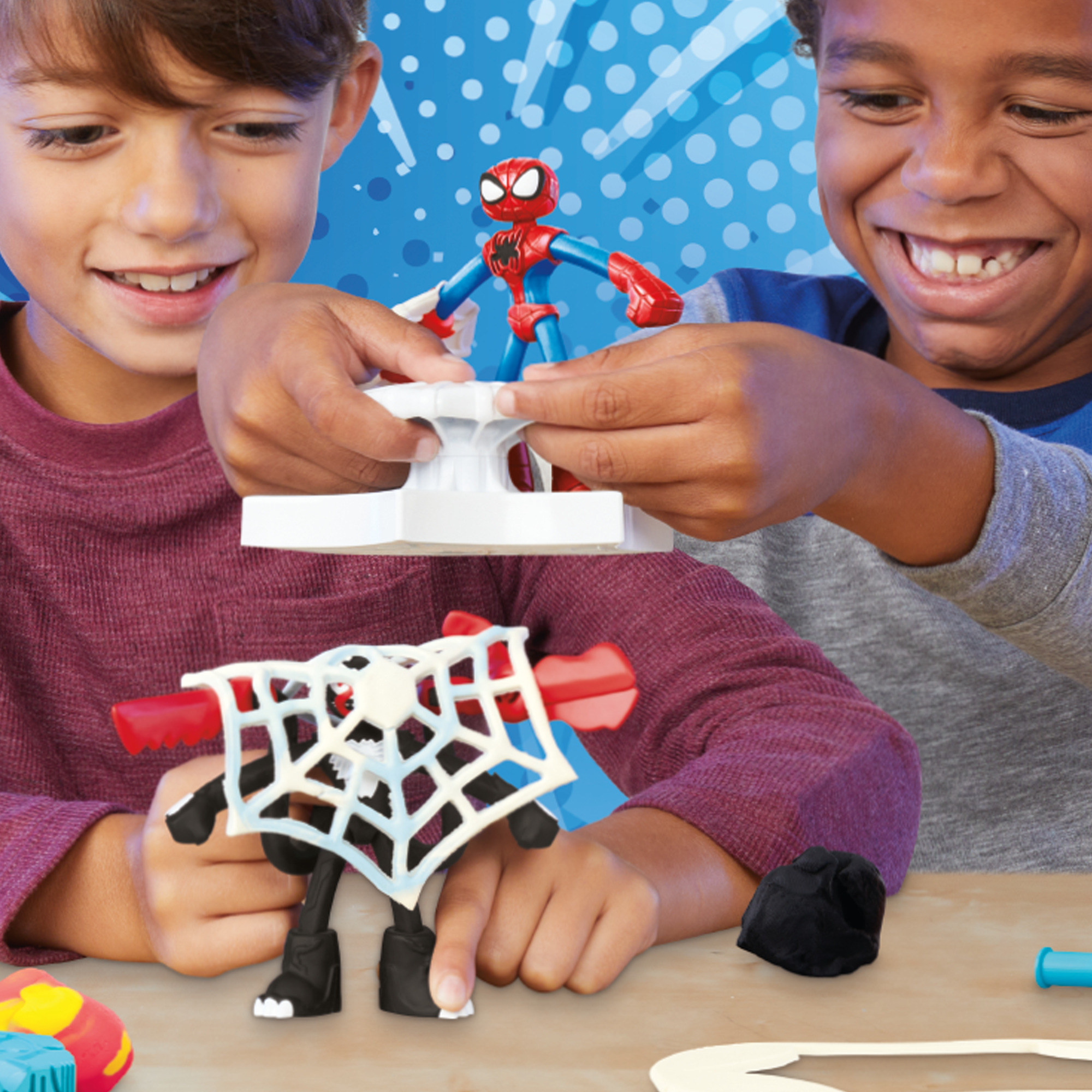 Voir la diapositive 4 : HASBRO Pâte à modeler Spider Man Attaque tranchante Marvel Play Doh