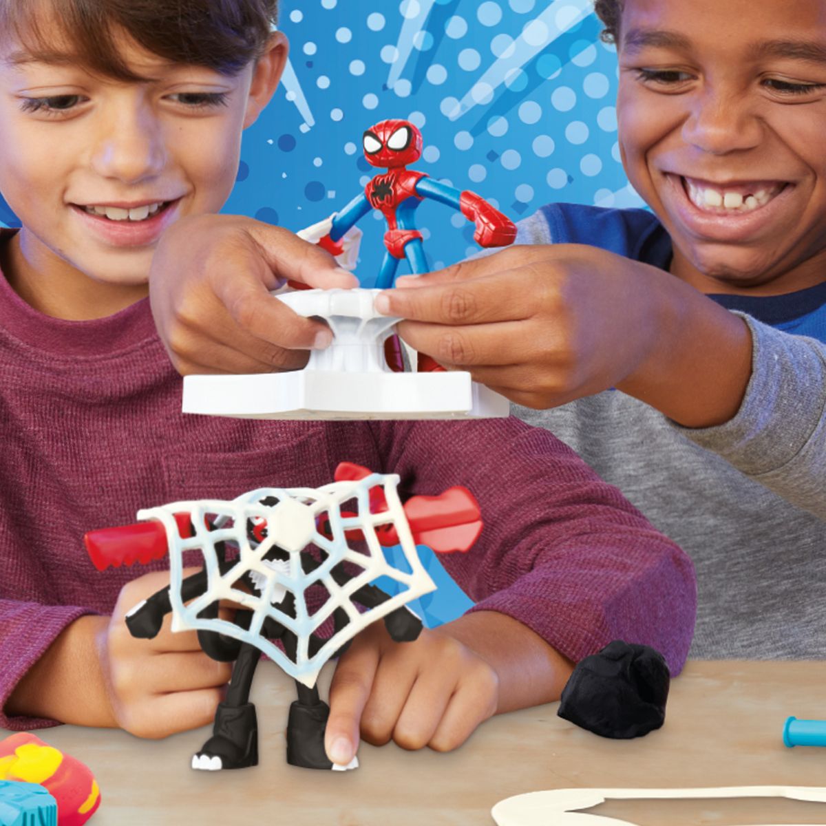HASBRO Pâte à modeler Spider Man Attaque tranchante Marvel Play Doh