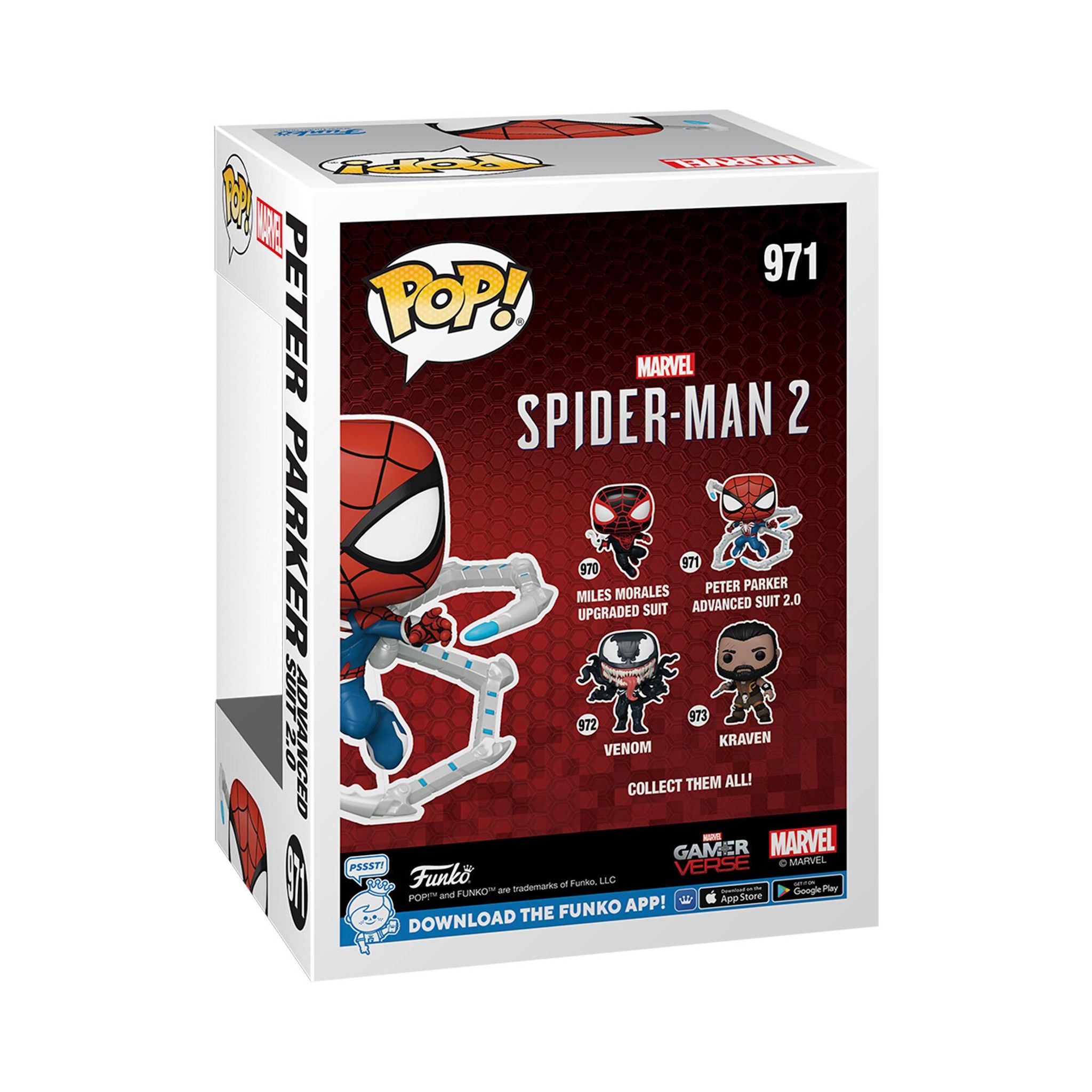 Voir la diapositive 3 : FUNKO Figurine Pop Spider-Man 2 Peter Parker Marvel