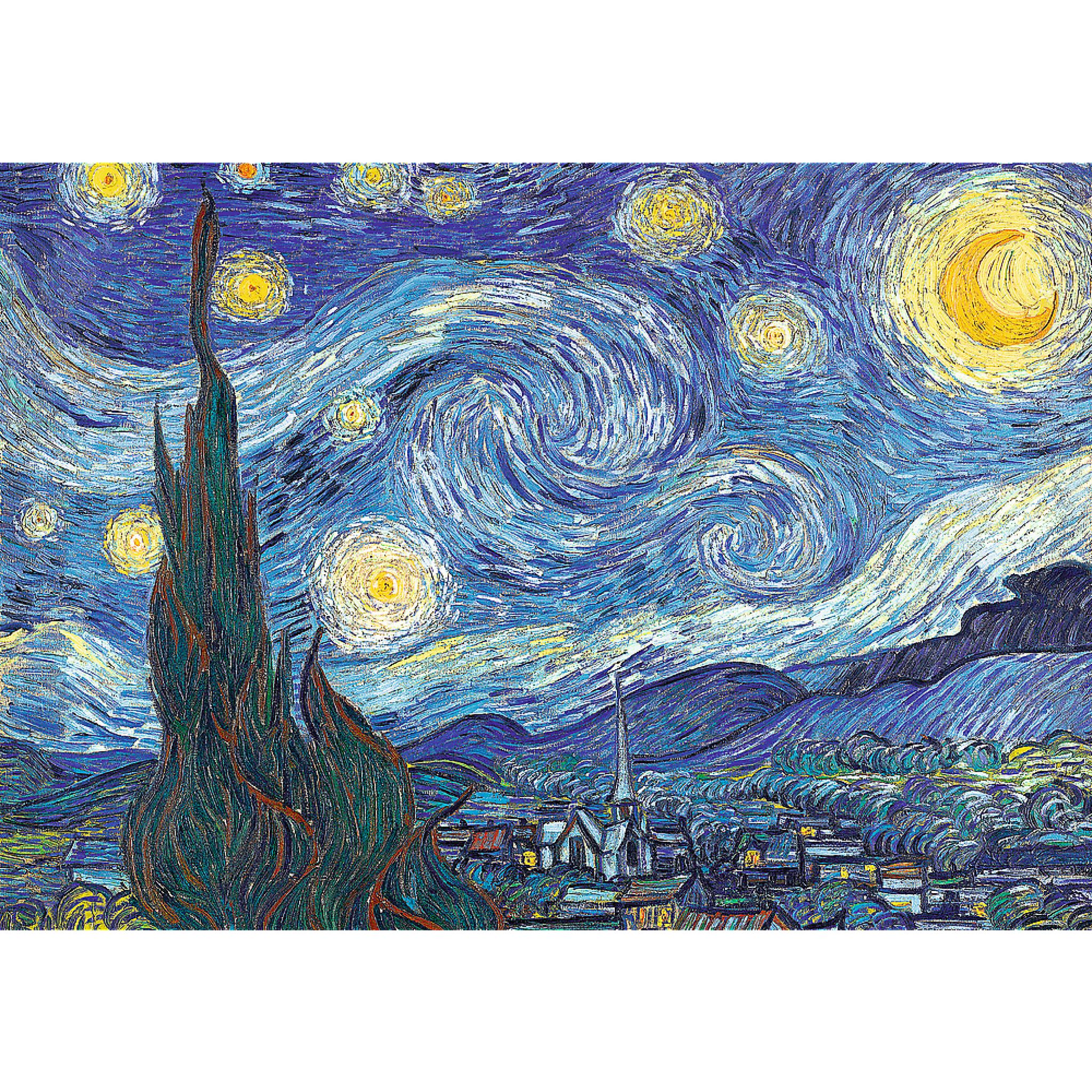 Voir la diapositive 2 : TREFL Puzzle 1000 pièces La nuit des étoiles Vincent Van Gogh