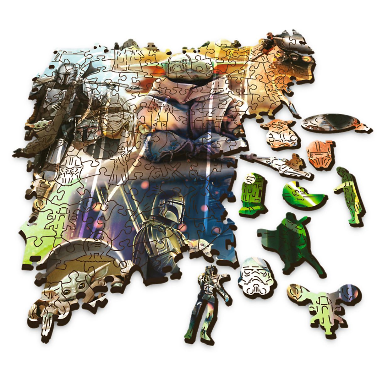 TREFL Puzzle 500+5 pièces Mystérieux Grogu Star Wars