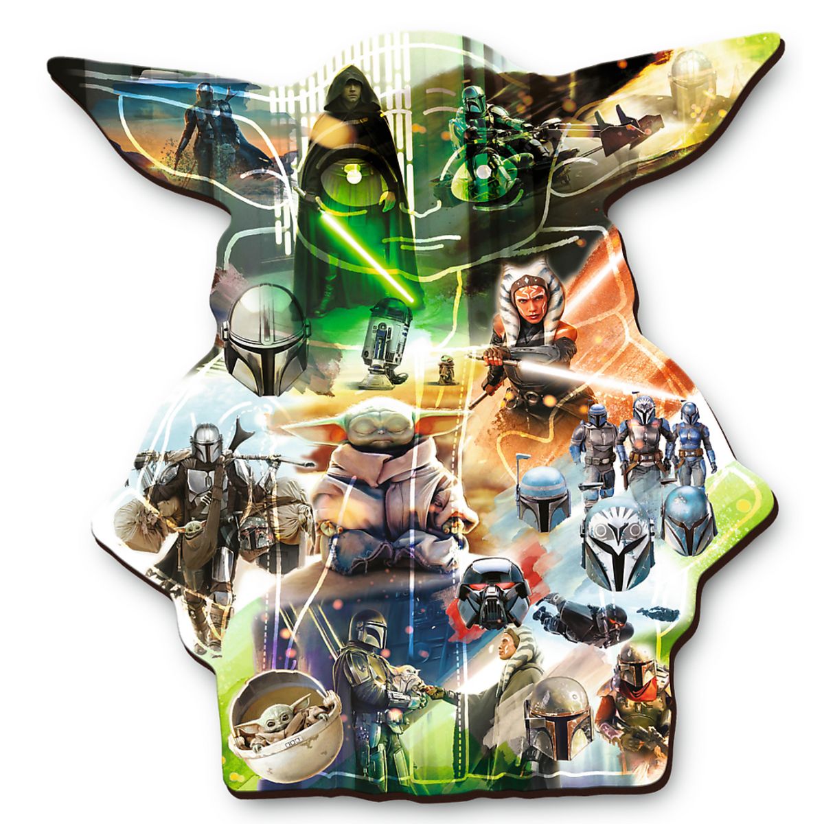 TREFL Puzzle 500+5 pièces Mystérieux Grogu Star Wars