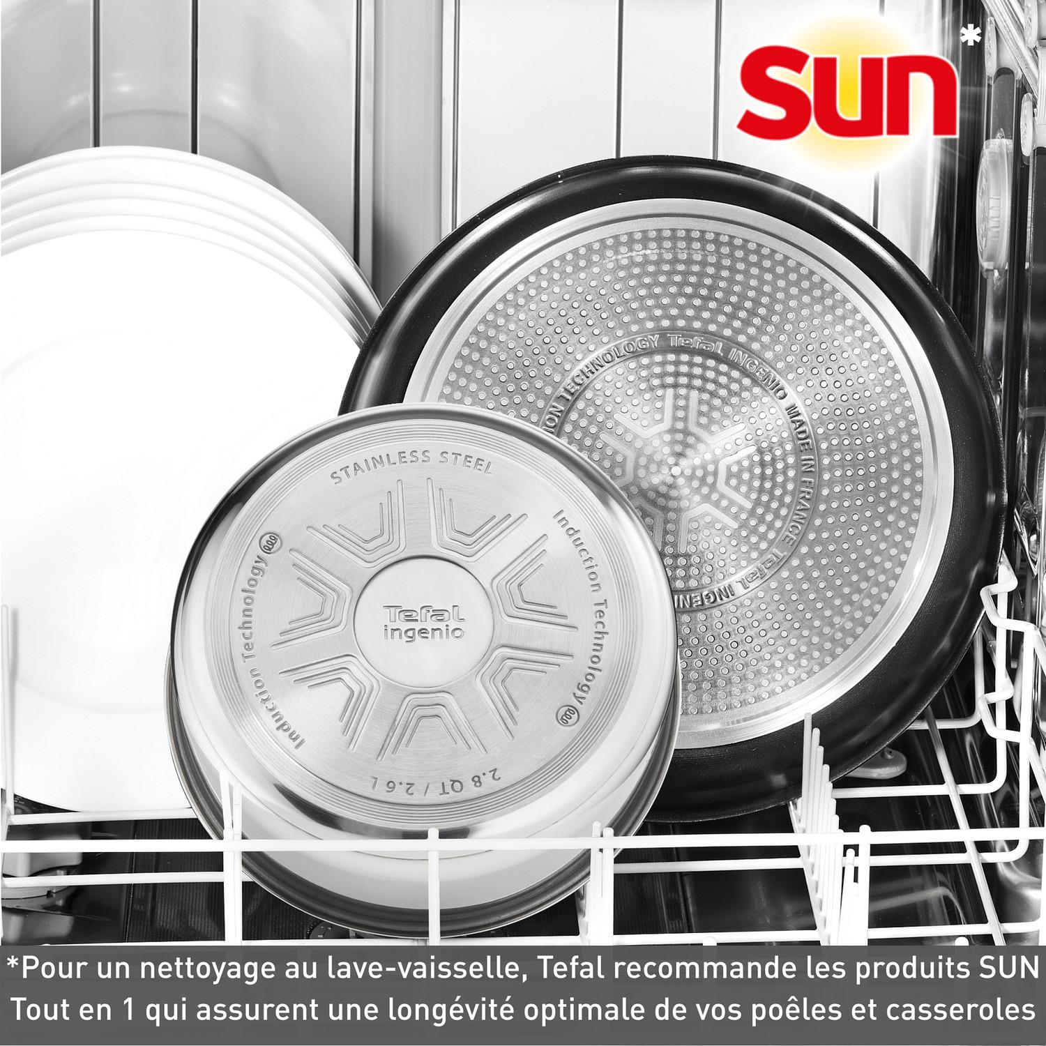 Voir la diapositive 5 : TEFAL Set batterie de casseroles TFSI Ingenio Easy Cook Clean 10 pièces