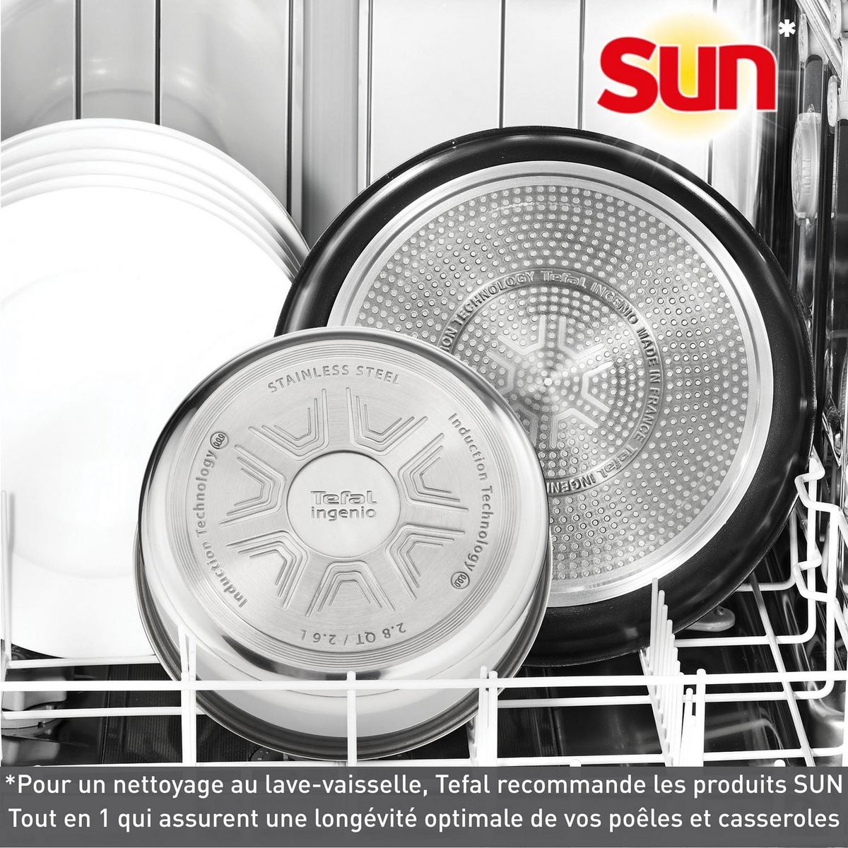 TEFAL Set batterie de casseroles TFSI Ingenio Easy Cook Clean 10 pièces