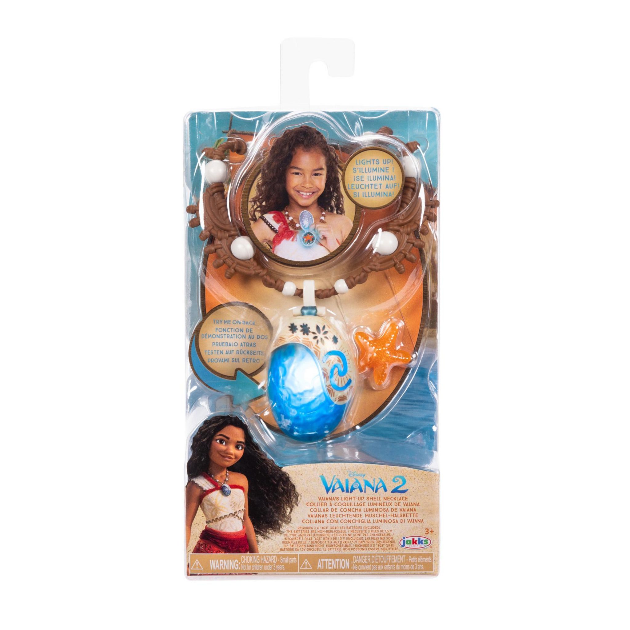 Voir la diapositive 3 : JAKKS Collier à coquillage Lumineux de Vaiana
