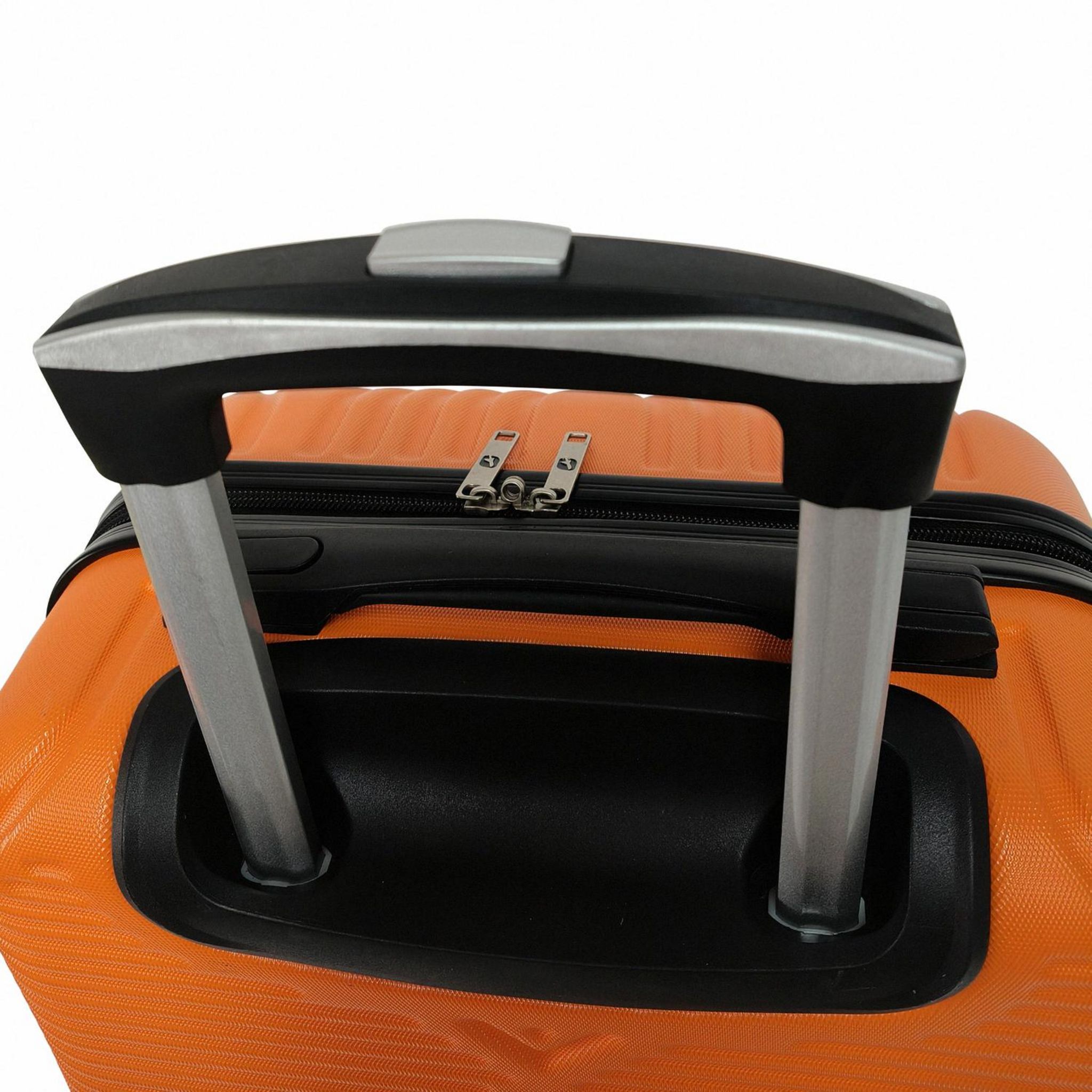 Voir la diapositive 4 : AIRPORT Valise rigide ABS orange 8 roues 55x35x20cm Ethnic