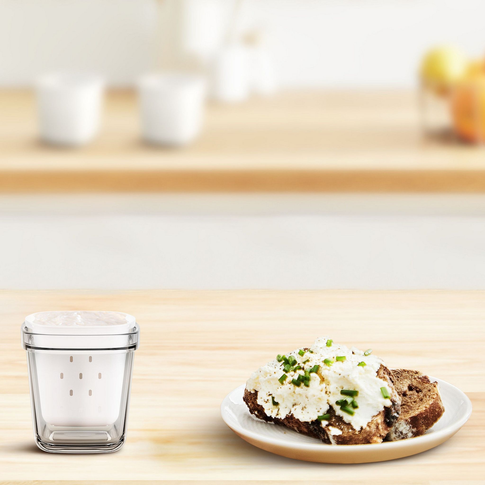 Voir la diapositive 4 : SEB Lot de 6 pots de yaourt XF100110 - Blanc