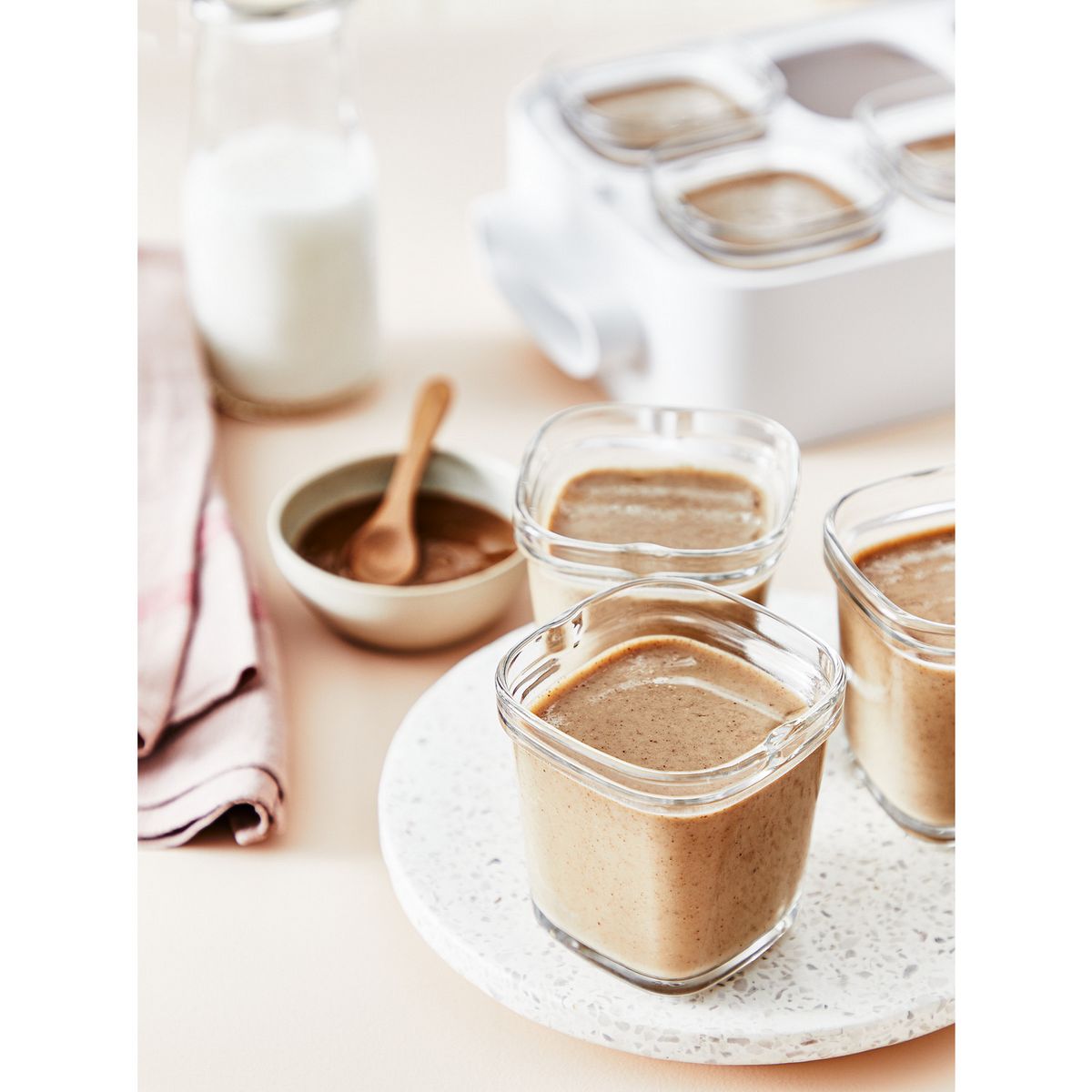 SEB Lot de 6 pots de yaourt XF100110 - Blanc