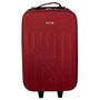 Voir la diapositive 1 : AIRPORT Valise souple polyester rouge 4 roues 45x29x18cm Rail