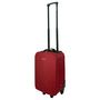 Voir la diapositive 2 : AIRPORT Valise souple polyester rouge 4 roues 45x29x18cm Rail