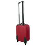 Voir la diapositive 3 : AIRPORT Valise souple polyester rouge 4 roues 45x29x18cm Rail
