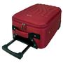 Voir la diapositive 4 : AIRPORT Valise souple polyester rouge 4 roues 45x29x18cm Rail