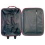 Voir la diapositive 6 : AIRPORT Valise souple polyester rouge 4 roues 45x29x18cm Rail