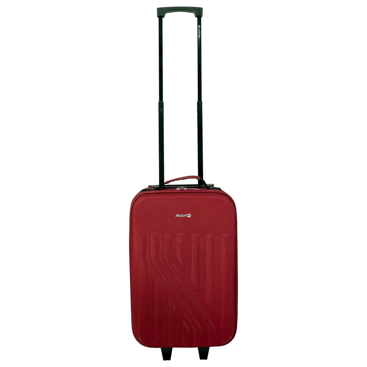 AIRPORT Valise souple polyester rouge 4 roues 45x29x18cm Rail