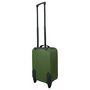Voir la diapositive 3 : AIRPORT Valise souple polyester vert 4 roues 45x29x18cm Rail