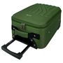 Voir la diapositive 4 : AIRPORT Valise souple polyester vert 4 roues 45x29x18cm Rail