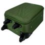 Voir la diapositive 5 : AIRPORT Valise souple polyester vert 4 roues 45x29x18cm Rail