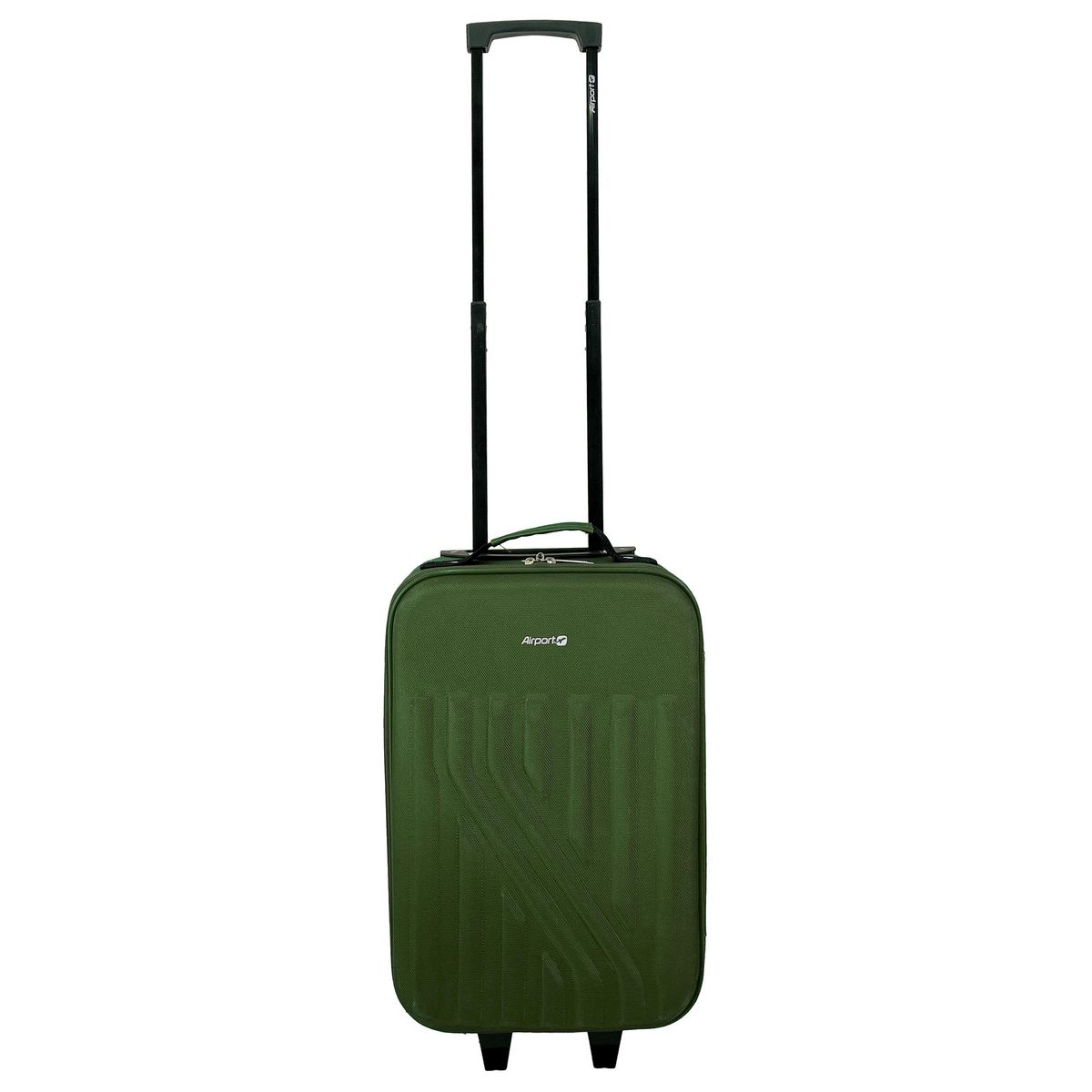 AIRPORT Valise souple polyester vert 4 roues 45x29x18cm Rail