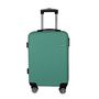 Voir la diapositive 2 : AIRPORT Valise rigide ABS bleu 8 roues - 55x35x20cm - Ginko