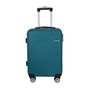 Voir la diapositive 2 : AIRPORT Valise rigide ABS bleu 8 roues 55x35x20cm Ginko