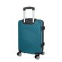 Voir la diapositive 4 : AIRPORT Valise rigide ABS bleu 8 roues 55x35x20cm Ginko