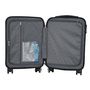 Voir la diapositive 7 : AIRPORT Valise rigide ABS bleu 8 roues 55x35x20cm Ginko